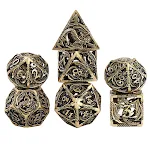 Dragon Hollow Board Game Running Group Multi-faceted Metal Dice for RPGs and tabletop games. Enhance your gameplay with — photo 5