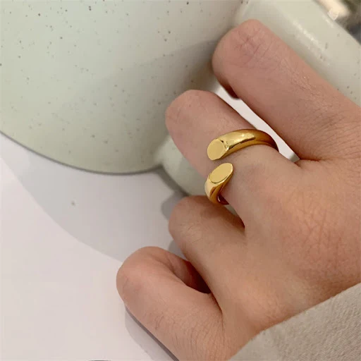 Title 6, Anello Donna Placcato Oro 18K Gioiello Femminil...