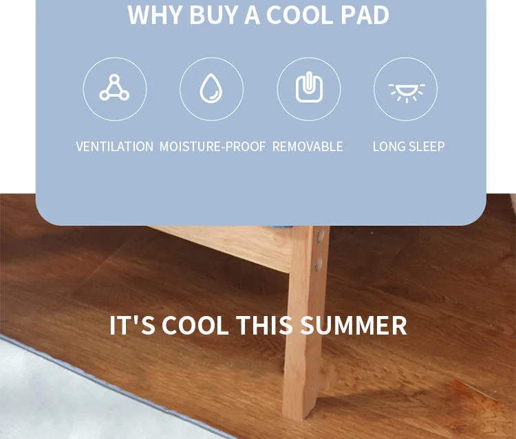 Title 2, Summer Cool Dog Bed Memory Foam Dog Mat with Pi...