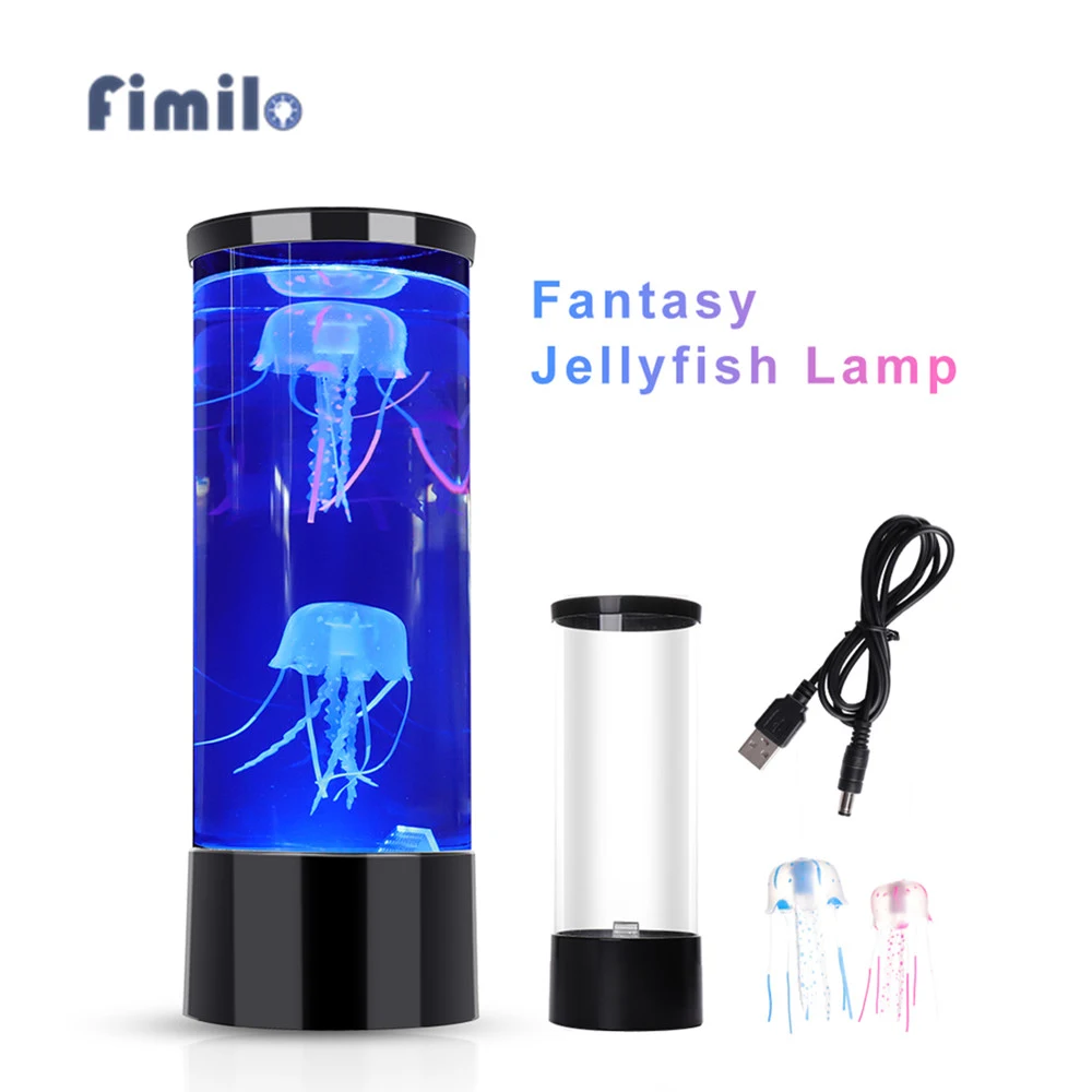 Title 2, Fantasy LED Jellyfish Lamp Color Changing Jelly...