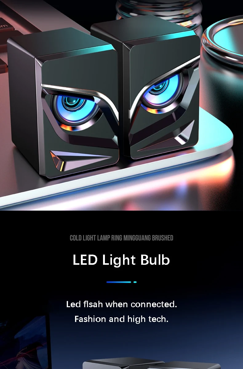 Title 1, PC Gaming Speakers 2.0 Channel Stereo Desktop C...