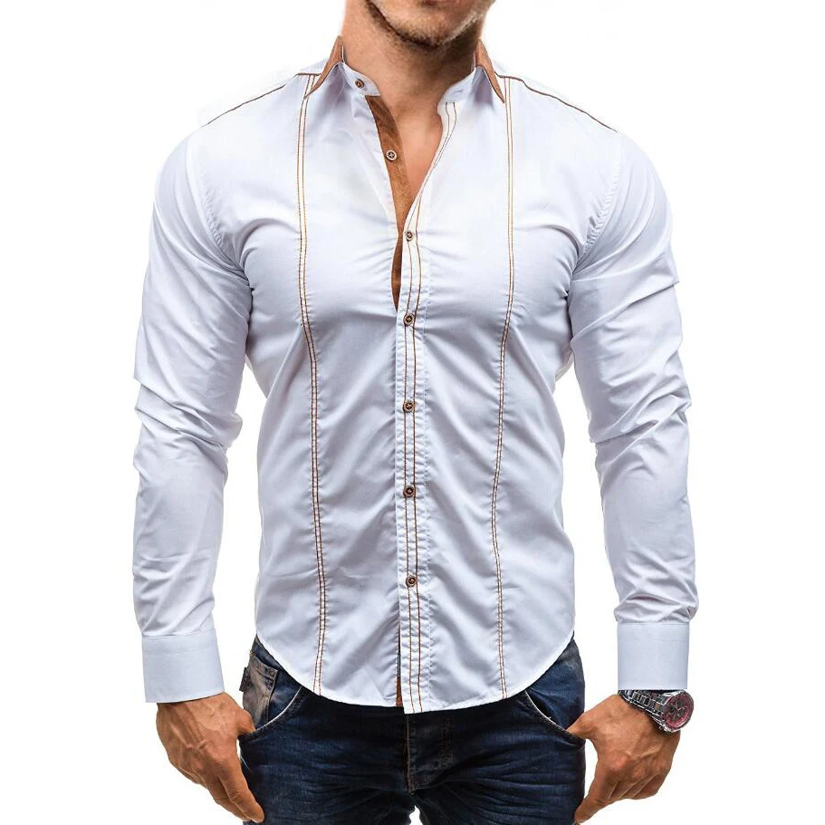 Camisa masculina casual de manga longa plus size folgada, ideal para conforto e estilo despojado no dia a dia, perfeita para homens. — foto 9