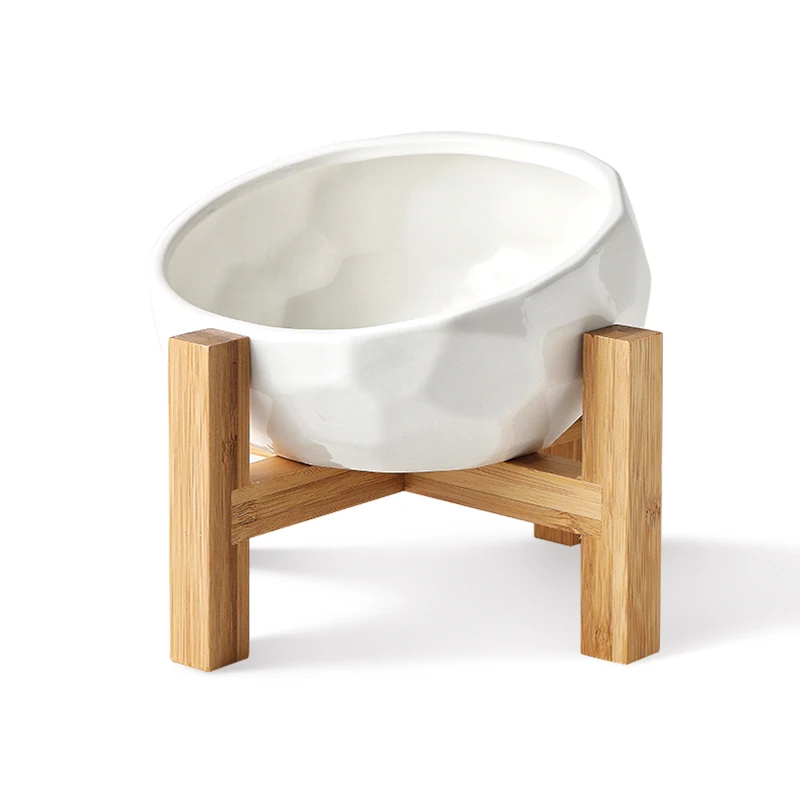 Title 5, Yuanmiao Ceramic Cat Bowl Double Bowl Food and ...