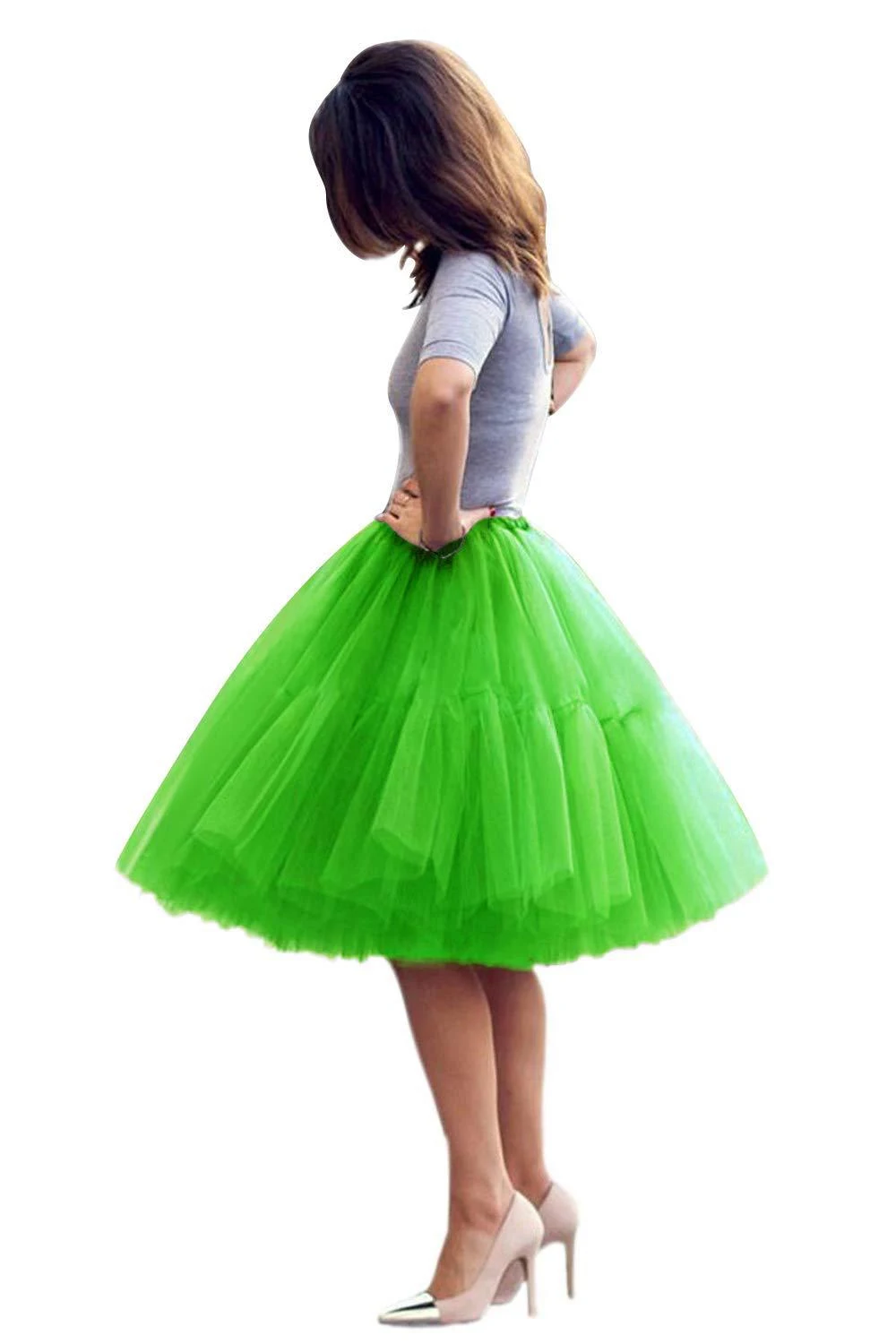 Spring and Summer Mesh Pleated Bubble Skirt. Lightweight, breathable and perfect for warm weather. Enjoy an elegant and — photo 3