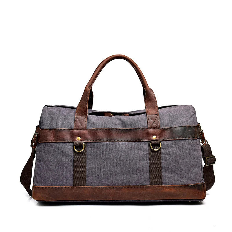 Bolsa de mão de lona encerada impermeável a óleo. Ideal para uso diário, resistente à água, durável e elegante. Perfeita para qualquer ocasião. — foto 2