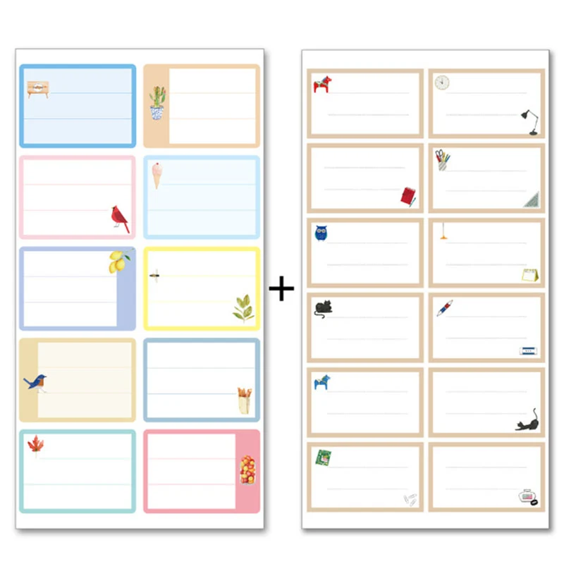 White stationery labels for writing names. Blank sticker markers perfect for labeling, organizing, and personalizing ite — photo 5