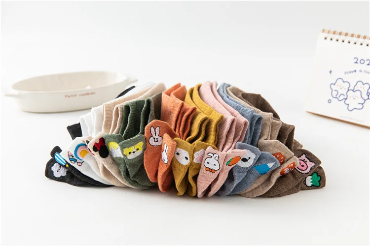 Title 21, Spring And Summer Cotton Cartoon Boat Socks