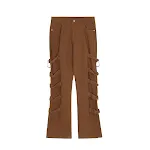 American Style Zipper Flared Trousers Overalls for Women, Comfortable and Stylish, Perfect for Casual Wear, Easy to Dres — photo 3