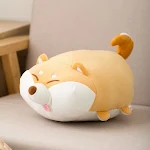 Cute Cartoon Husky Shiba Inu Dog Plush Toy Pillow Cushion, Siesta Pillow, Backrest & Car Lumbar Support. — photo 2