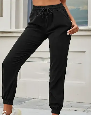 Women's Fashion All Match Casual Corduroy High Waist Trousers, comfortable and stylish for everyday wear, versatile for 