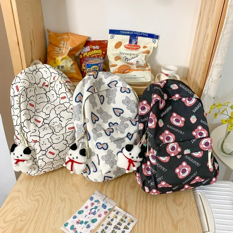 Title 5, Mochila fofa com estampa para estudantes do ens...