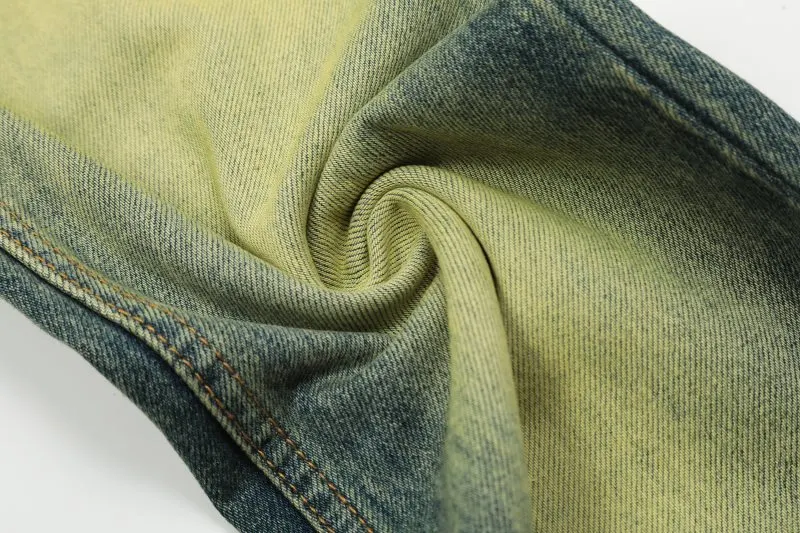Title 5, High Street Distressed Yellow Wash Casual Pants...