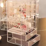 Transparent and beige