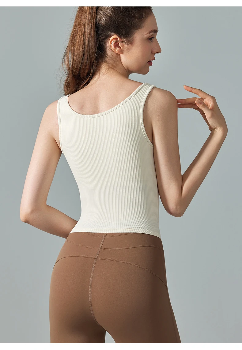 Title 8, Womens French Thread Yoga Clothing Sports Vest