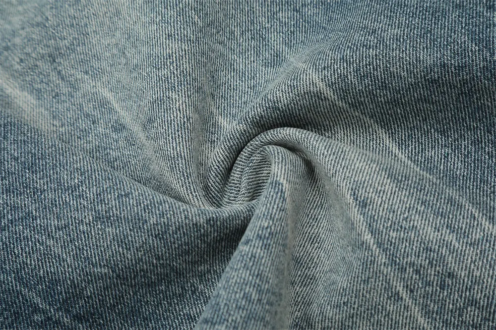 Title 7, Pantaloni punk da uomo in denim bianco brillant...