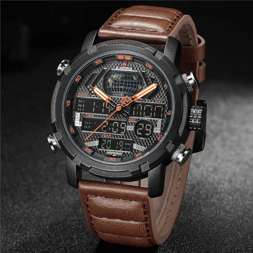 Title 10, Reloj deportivo multifunción para hombre con do...