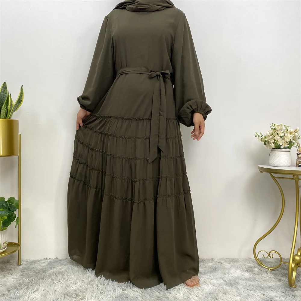 Bata Islámica Holgada para Mujer Vestido Musulmán de Cobertura Completa Ropa Modesta Transpirable Ideal para Uso Diario y Festividades — foto 1