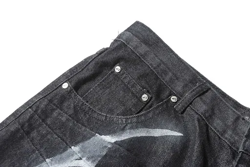 Title 12, Jeans folgadas estilo rua retro americana, caim...