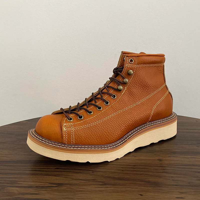 Bota Americana Retro de Trabalho e Lazer para Motociclista Conforto e Estilo Clássico Desfrute da Estrada e do Dia a Dia com esta Bota Versátil — foto 5
