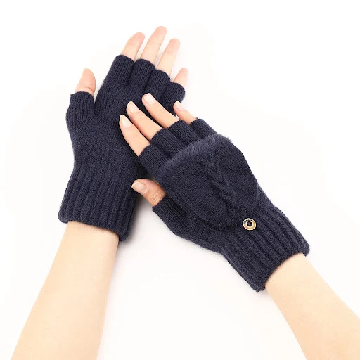 Title 5, Womens Wool Fingerless Gloves Warm Fashionable...