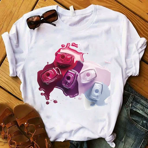 Title 6, Camiseta de manga corta con estampado de esmalt...