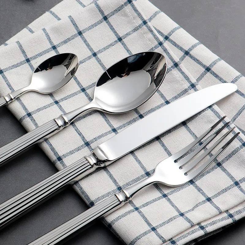 Title 3, Roman Knife, Fork, and Spoon 304 Stainless Stee...