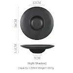Straw Hat Plate Night Shadow