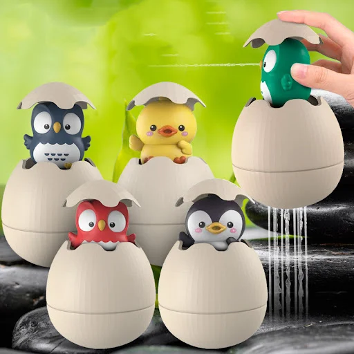 Title 6, Juego de ducha y baño para bebés con juguetes d...