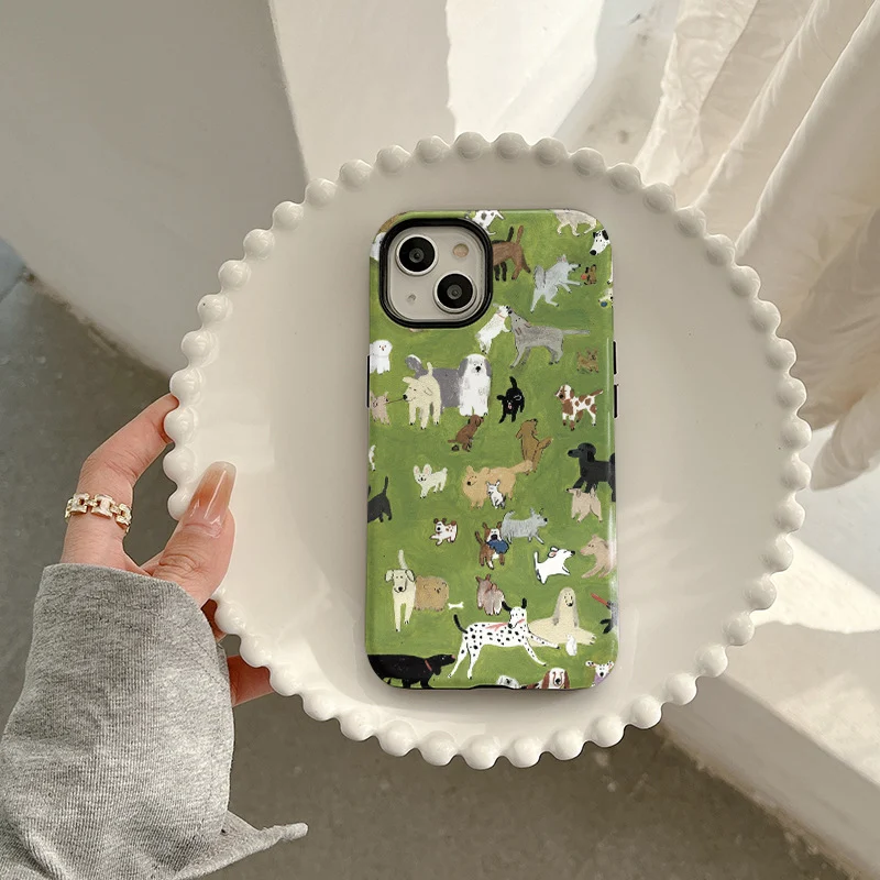 Title 2, Capinha de celular com fundo verde e design de ...