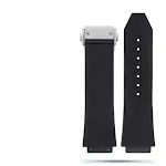 Black striped steel buckle