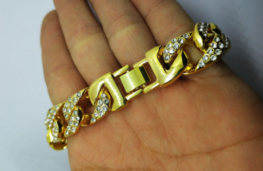 Title 2, Volledige Diamant Cuban Chain Heren Armband Dom...