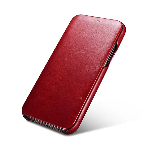 Title 3, Capa de couro retro curvada para iPhone 11 Pro ...