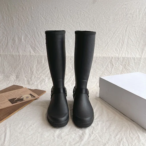 Title 11, Waterproof Below The Knee Buckle Knight Boots –...