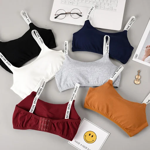 Title 6, Girls thin sports bra without steel ring vest,...