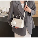 Bolsa Tote de Moda Feminina 2 Bolsas Quadradas Pequenas Bolsa Mensageiro Casual Perfeita para Uso Diário e Ocasiões Informais — foto 15