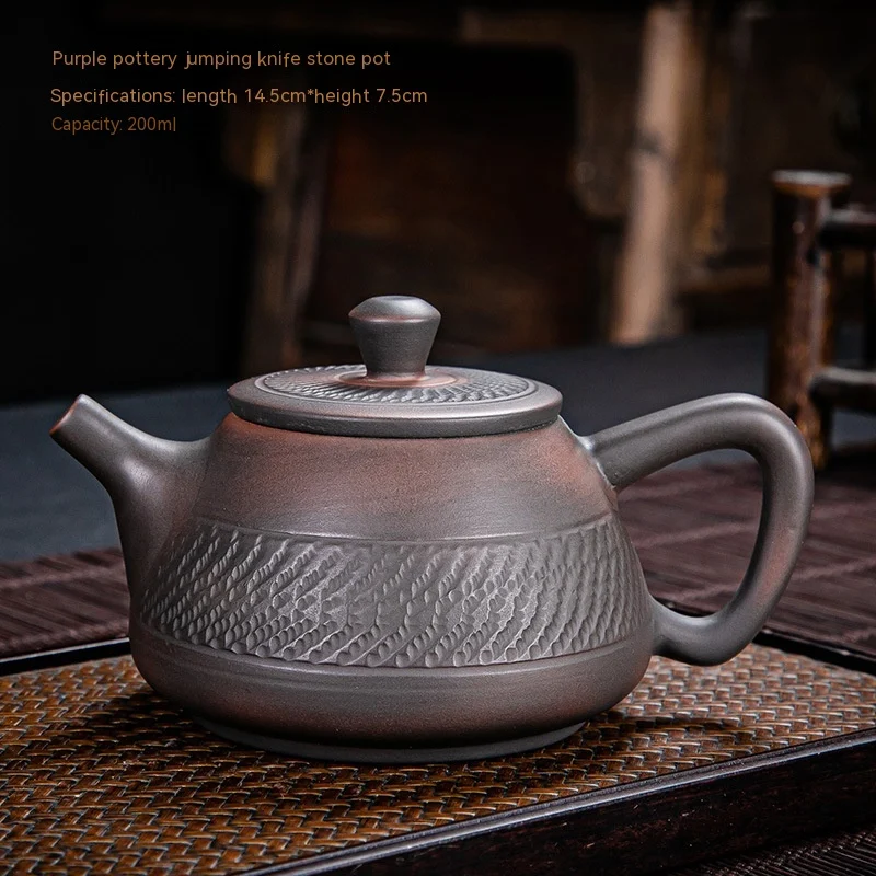 Purple Clay Pot Ceramic Household Creative Kung Fu Tea Set, perfect for brewing and enjoying traditional tea with elegan — photo 4