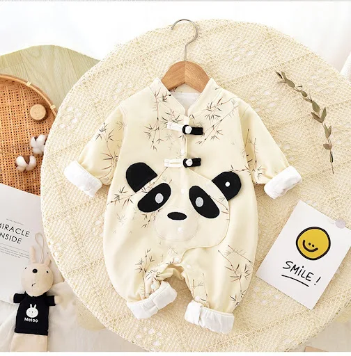 Title 8, Newborn jumpsuit dubbellaags verdikt romper bab...