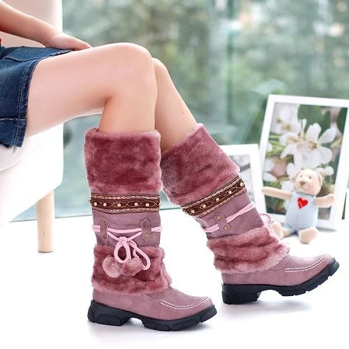 Winter Martin Boots Thick High-Heeled Women's Fashion Shoes Sexy Long Snow Boots Warm and Stylish Winter Footwear for Wo — photo 2