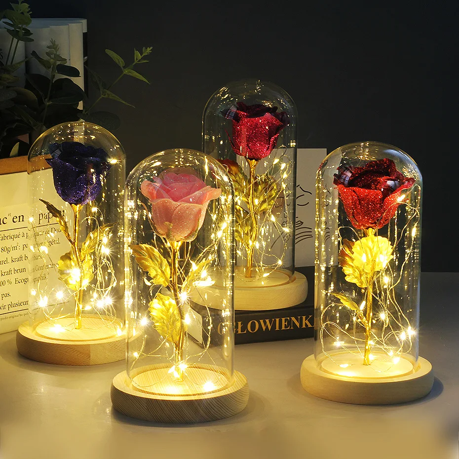 Title 3, Valentines Day Gift for Girlfriend Eternal Rose...