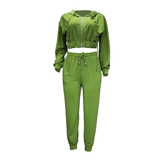 Title 2, Womens Fashion Long Sleeve Hooded Sports Suit ...