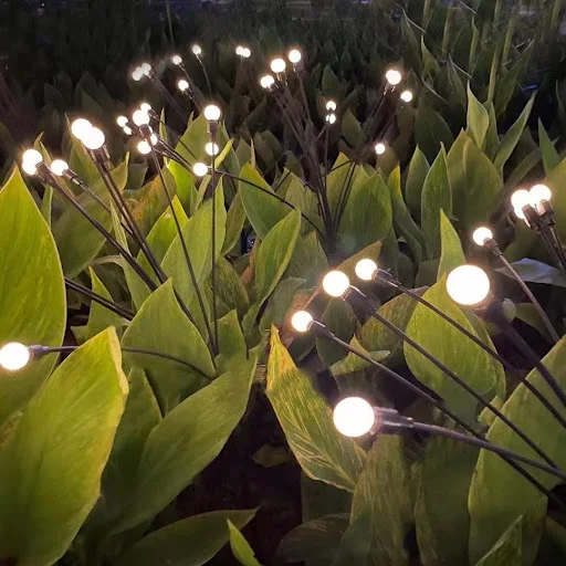 Title 3, Lâmpada solar de jardim com efeito vagalume, mo...