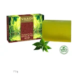 Sabonete de mãos orgânico India Vaadi com óleo essencial de melaleuca 75g, pacote com três. Limpeza suave e natural para as mãos. — foto 1