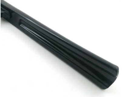 Set de maquillaje plegable negro con cepillo, peine bifurcado y airbag para cuidado. Perfecto para retoques y viajes. — foto 3