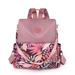 Mochila feminina Oxford estampada moderna 2024 nova, antifurto, grande capacidade, perfeita para lazer e uso diário. — foto 33