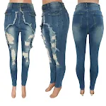 Women's European and American Fashion Denim Skinny Pants, perfect fit, comfortable fabric, stylish and versatile, ideal — photo 12