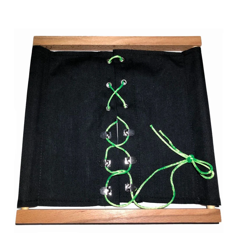 Title 4, Wooden button frame toy for kids. Develops fine...