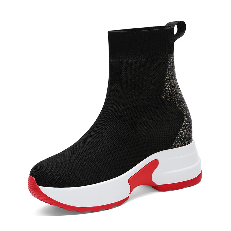Title 2, High-top stretch socks and shoes, a perfect ble...