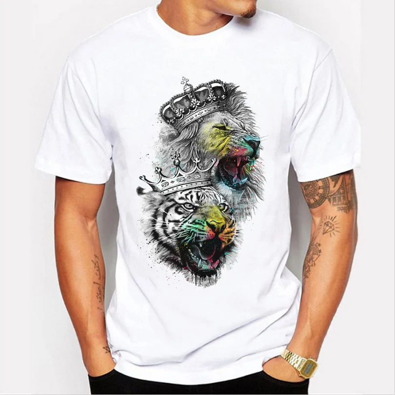 Fashion Men's Loose Printed T-shirt — photo 6
