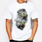 Fashion Men's Loose Printed T-shirt — photo 6