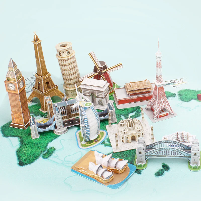 Giocattolo educativo per bambini Assemblaggio di modelli di carta fai da te Stimola la creatività e le capacità manuali Costruisci i tuoi progetti divertenti e istruttivi — foto 10